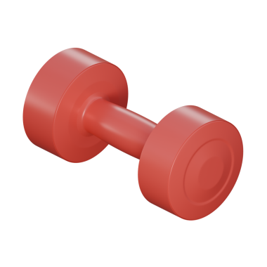 Pürüzsüz, ışıl ışıl ve detaylı kırmızı bir dambıl gerçekçi bir 3 boyutlu çizim. Dokuma kabzası profesyonelce bir dokunuş ekliyor, spor, spor, promosyonlar ve sağlık ile ilgili egzersizler için mükemmel.