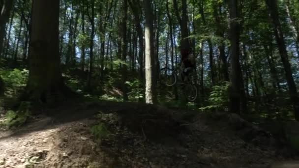 Tricks mit dem Mountainbike — Stockvideo