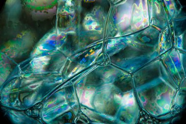 aşırı yakın çekim bir sabun vurdu balonu, soyut