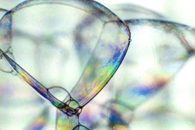 aşırı yakın çekim bir sabun vurdu balonu, soyut