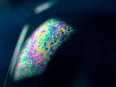 Sabun köpüğü, makro çekim