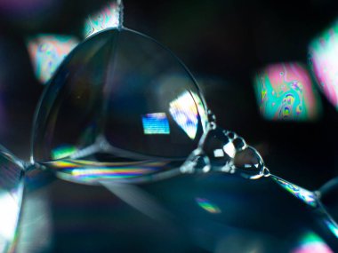 aşırı yakın çekim bir sabun vurdu balonu, soyut