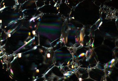 aşırı yakın çekim bir sabun vurdu balonu, soyut