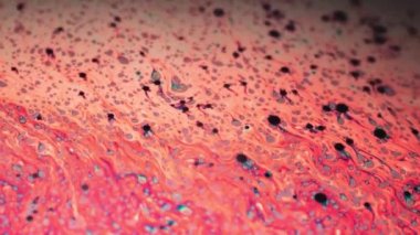 Psychedelic sabun köpüğü mercan yüzey fantastik hareket