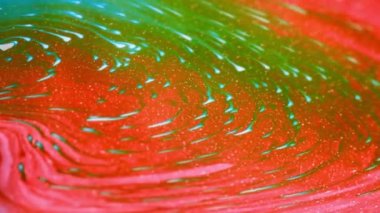 Mercan fantastik hareket renk psychedelic sabun köpüğü yüzeyine