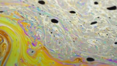 Renkli sabun köpüğü hareket yüzey psychedelic arka plan