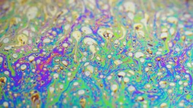 Renkli sabun köpüğü hareket yüzey psychedelic arka plan