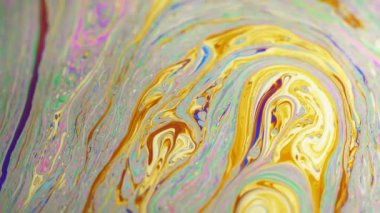 Renkli sabun köpüğü hareket yüzey psychedelic arka plan