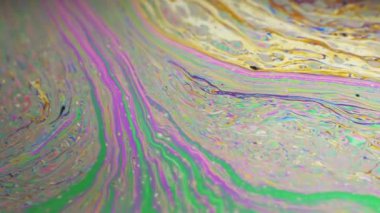 Renkli sabun köpüğü hareket yüzey psychedelic arka plan
