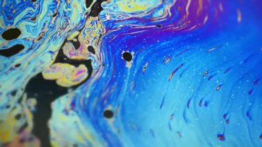 Renkli sabun köpüğü hareket yüzey psychedelic arka plan