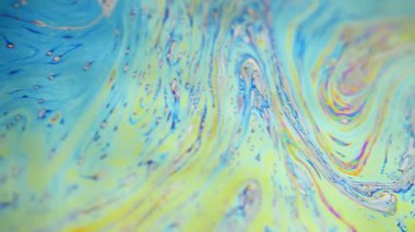 Renkli sabun köpüğü hareket yüzey psychedelic arka plan