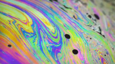 Renkli sabun köpüğü hareket yüzey psychedelic arka plan