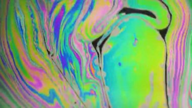 Renkli sabun köpüğü hareket yüzey psychedelic arka plan