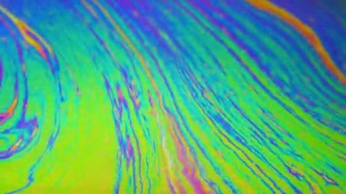 Renkli sabun köpüğü hareket yüzey psychedelic arka plan