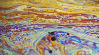 Renkli sabun köpüğü hareket yüzey psychedelic arka plan