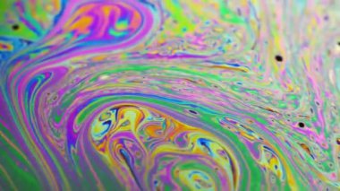 Renkli sabun köpüğü hareket yüzey psychedelic arka plan