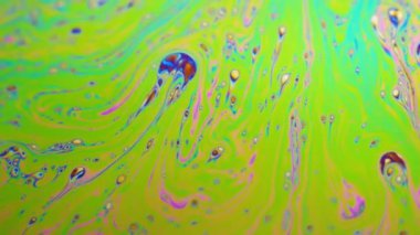 Renkli sabun köpüğü hareket yüzey psychedelic arka plan
