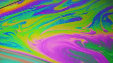 Renkli sabun köpüğü hareket yüzey psychedelic arka plan