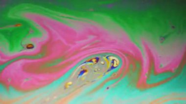Renkli sabun köpüğü hareket yüzey psychedelic arka plan
