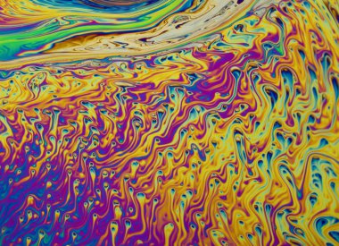 Psychedelic arka plan. Evren çiçek. Konsept sanat tasarımı. Çok renkli arka plan, soyut desen.