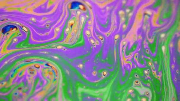 Criar fundo abstrato usando superfície móvel de padrões de bolhas coloridas — Vídeo de Stock