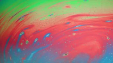 Renkli baloncuklar harika yapısı. Kaotik hareket.