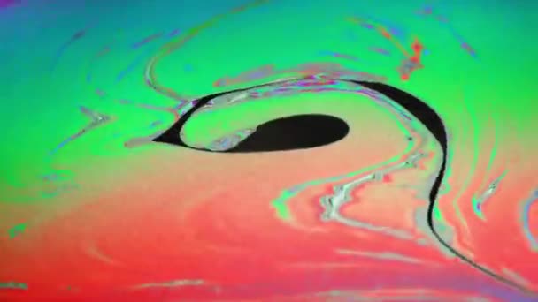 Erstellen Sie abstrakten Hintergrund mit beweglicher Oberfläche aus bunten Blasenmustern — Stockvideo
