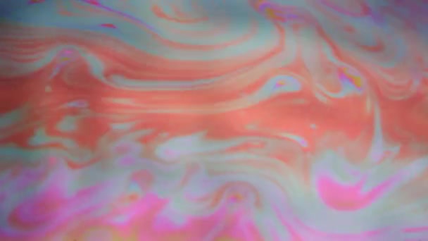 カラフルなバブルな抽象的な面の移動のマクロ撮影. — ストック動画