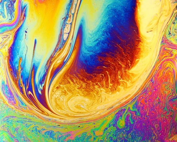 Psychedelic arka plan. Evren çiçek. Konsept sanat tasarımı. Çok renkli arka plan.