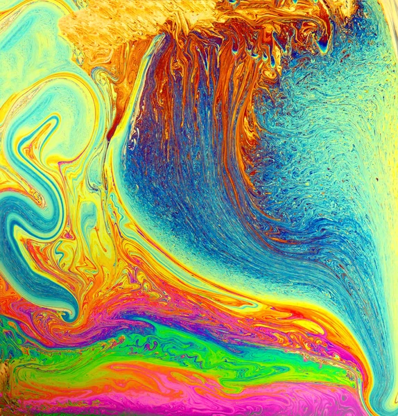 Psychedelic arka plan. Evren çiçek. Konsept sanat tasarımı. Çok renkli arka plan.