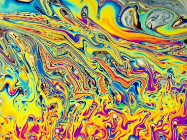 Psychedelic arka plan. Evren çiçek. Konsept sanat tasarımı. Çok renkli arka plan. Soyut desen.