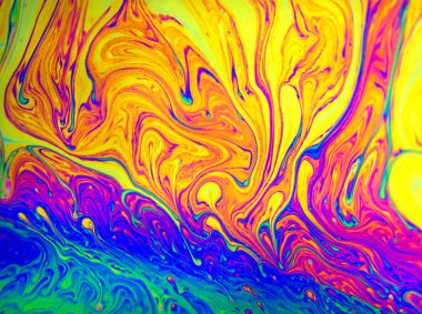 Psychedelic arka plan. Evren çiçek. Konsept sanat tasarımı. Çok renkli arka plan.