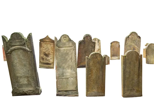 Morminte de cimitir izolate — Fotografie, imagine de stoc