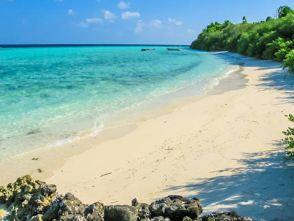 Playa blanca Maldivas — Foto de Stock