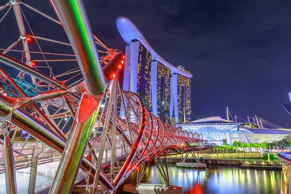 Voetgangers brug Singapore — Stockfoto