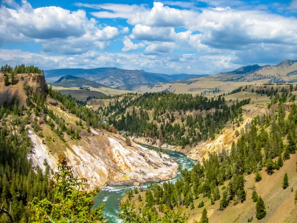 Wielki Kanion rzeki Yellowstone — Zdjęcie stockowe