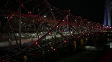 Singapur skyline gece