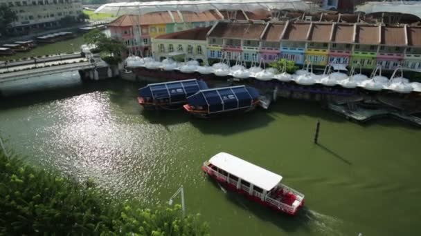 Clarke Quay Singapur — Vídeo de stock
