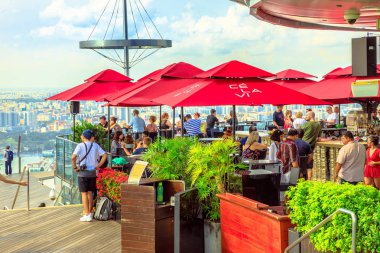 Singapur Skypark gözlem güverte
