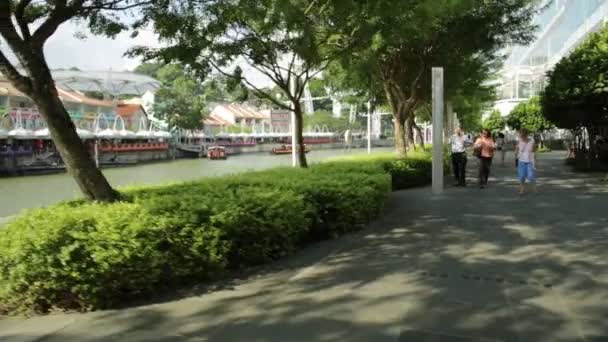 Clarke Quay Singapur — Vídeos de Stock