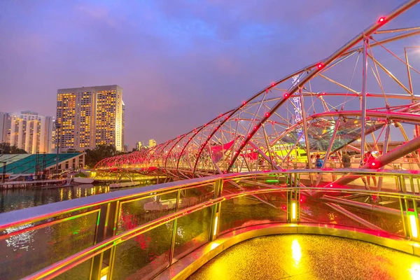 싱가포르 보행자 다리 — 스톡 사진