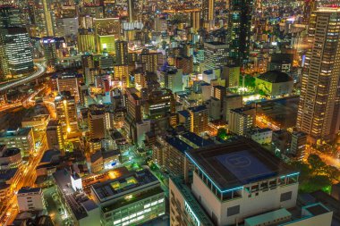 Osaka manzarası nightscape