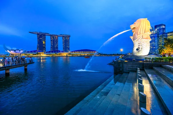 Singapur Merlion socha — Stock fotografie