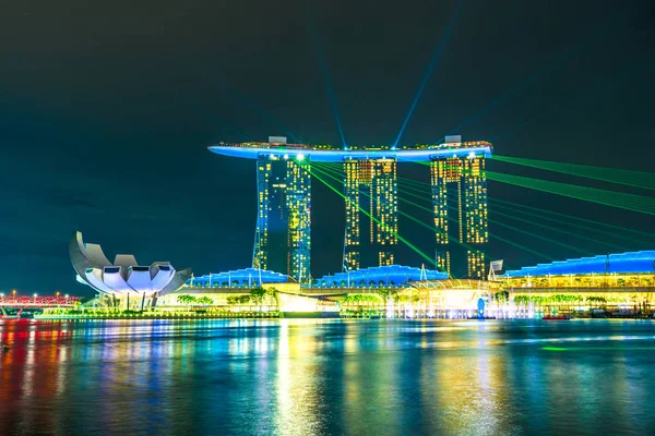 Espectáculo de láser de Singapur — Foto de Stock