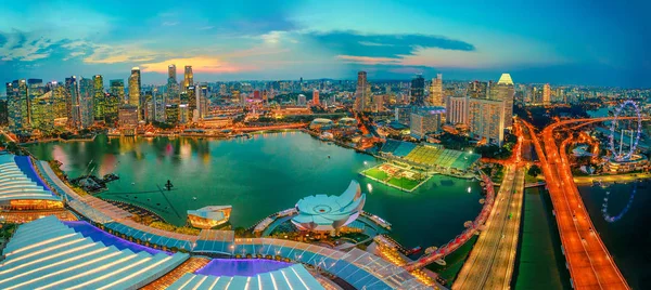 Marina bay Singapour panorama — Photo