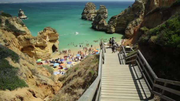 Camilo Beach Algarve — Stock video