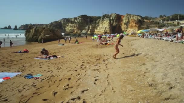 Praia Doña Ana Lagos — Vídeos de Stock