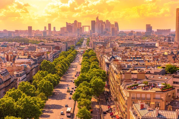 Charles de Gaulle vierkante panorama — Stockfoto