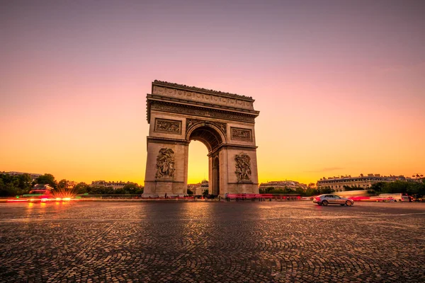 Arco do Triunfo Pôr-do-sol — Fotografia de Stock