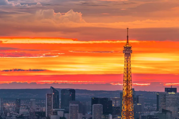 Tour Eiffel puesta de sol — Foto de Stock